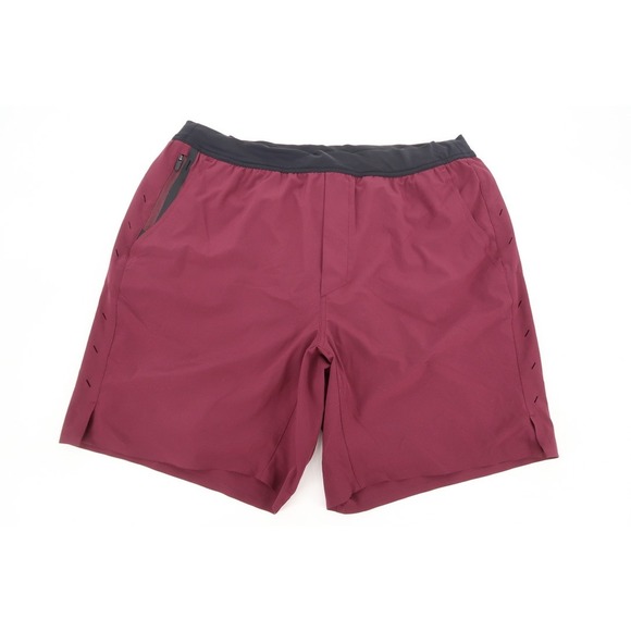 Ten Thousand Other - Ten Thousand Interval Shorts Mens Large Burgundy Lined 7" Inseam Training